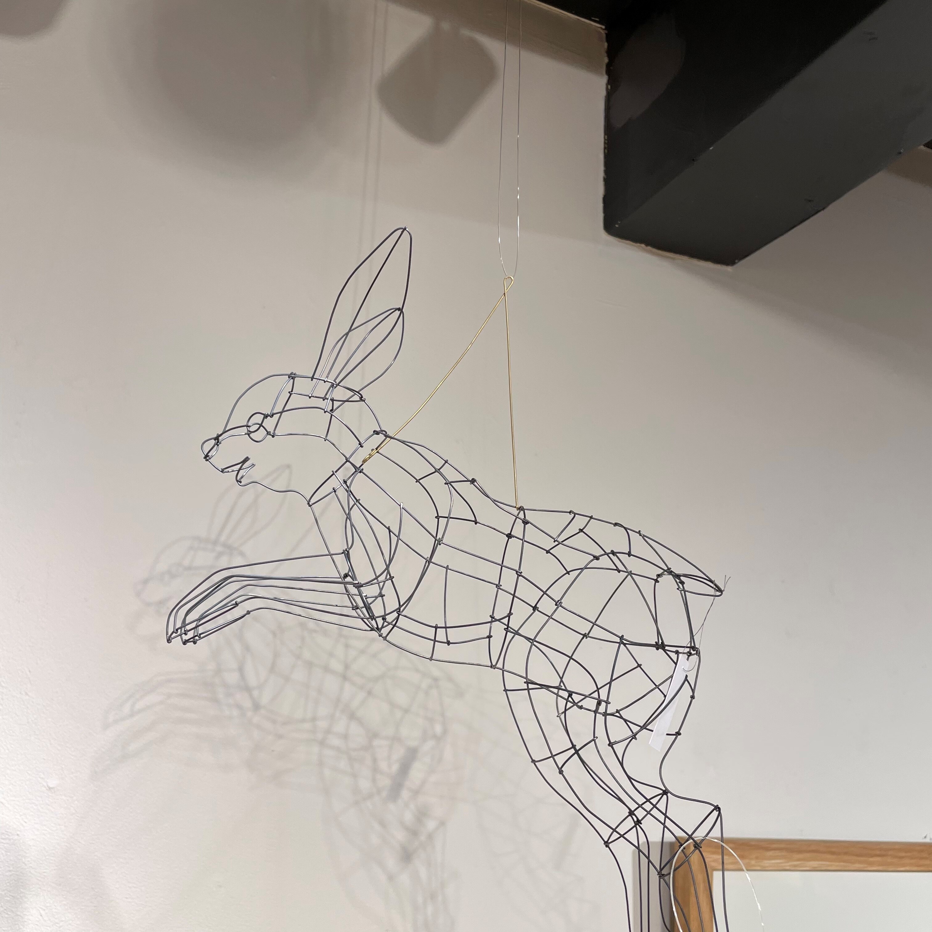 idee ワイヤーアート山田一成オブジェフクロウ