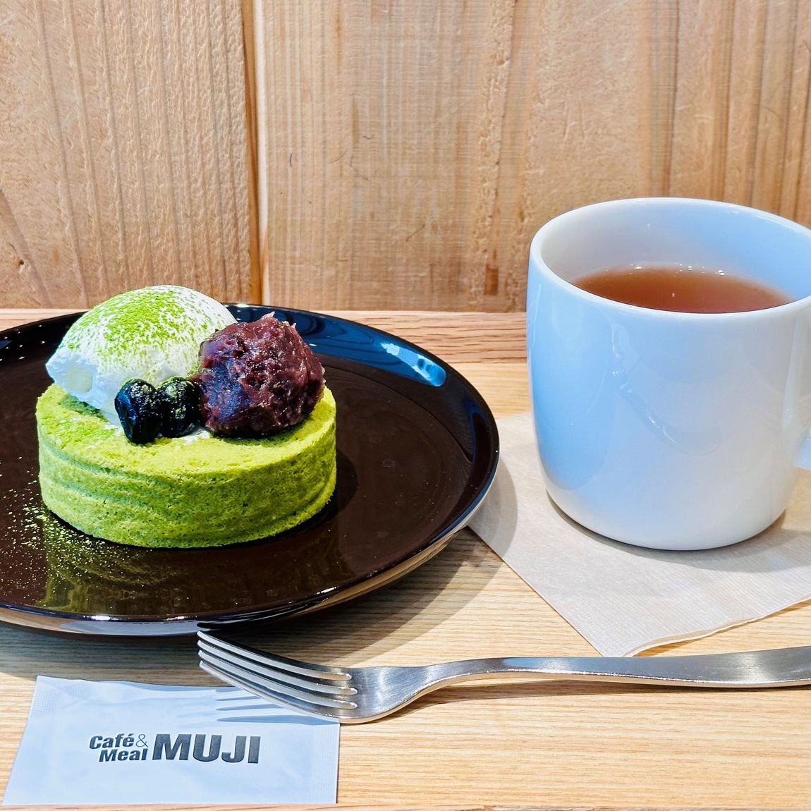 Café&MealMUJI錦糸町パルコ】錦糸町限定、抹茶のロールケーキ
