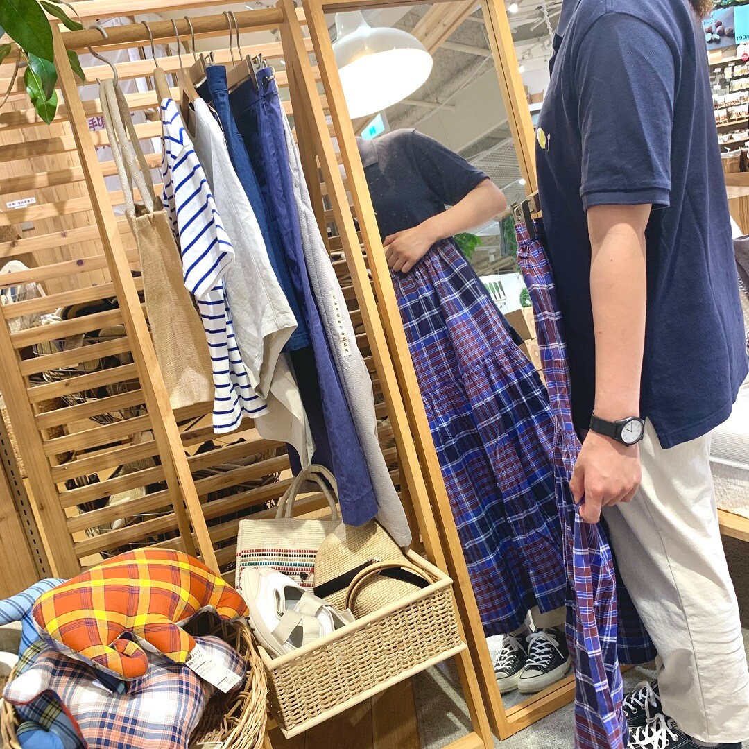 新百合丘オーパ】木製コートハンガー＆木製ミラー｜ 無印良品