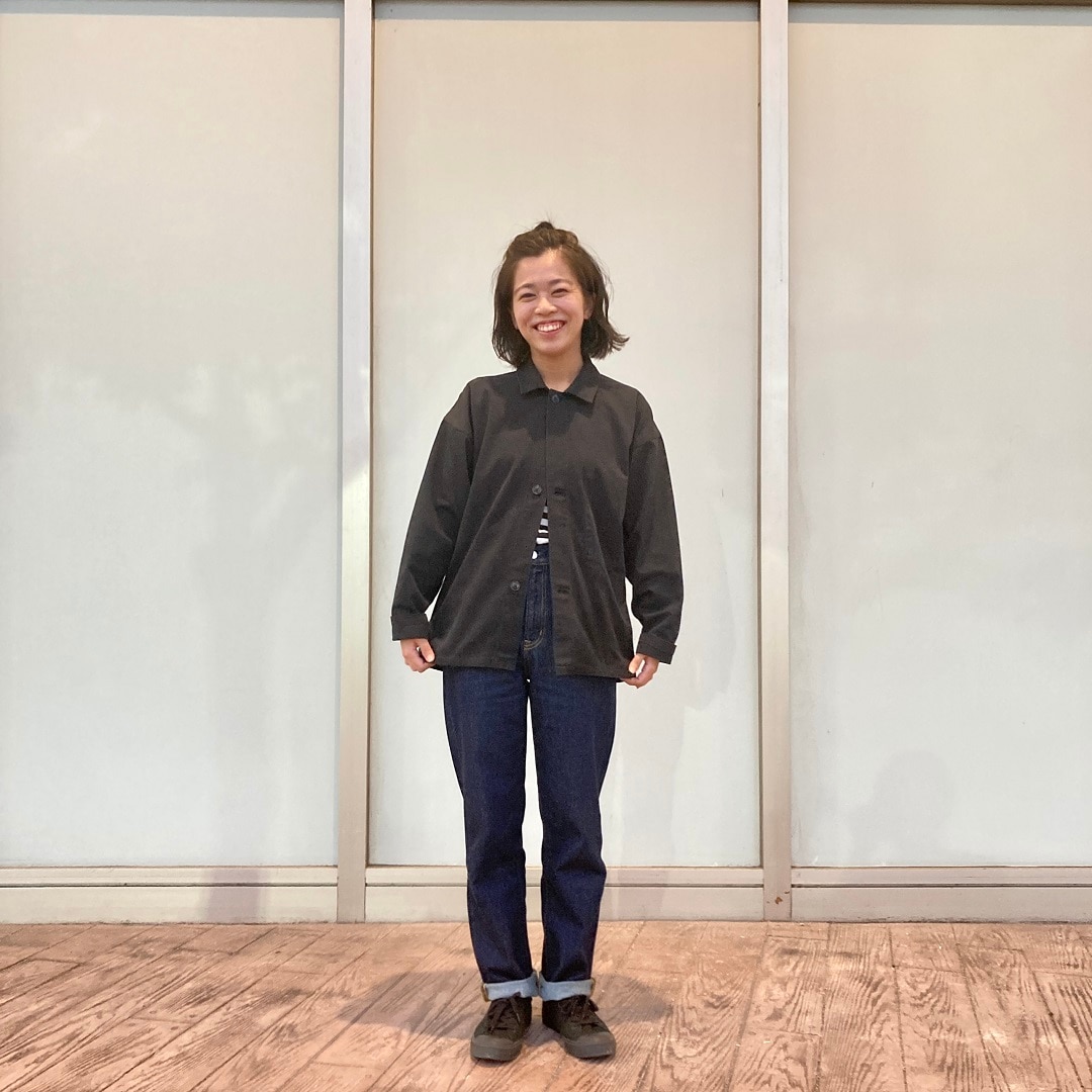 MUJI LABO 燃えにくい素材を使ったカバーオールジャケット 黒 XL MUJI LABO 燃えにくい素材を使ったカバーオールジャケット 黒 XL