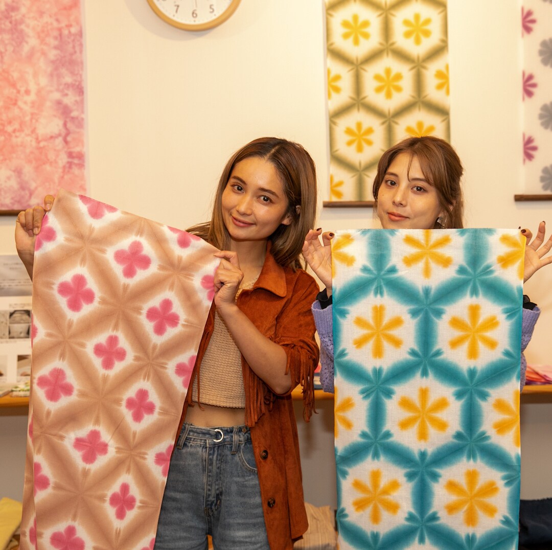 絞り染めインテリア　華-HANA- グランフロント大阪】伝統的工芸「浪華本染め」雪花絞りを体験しよう
