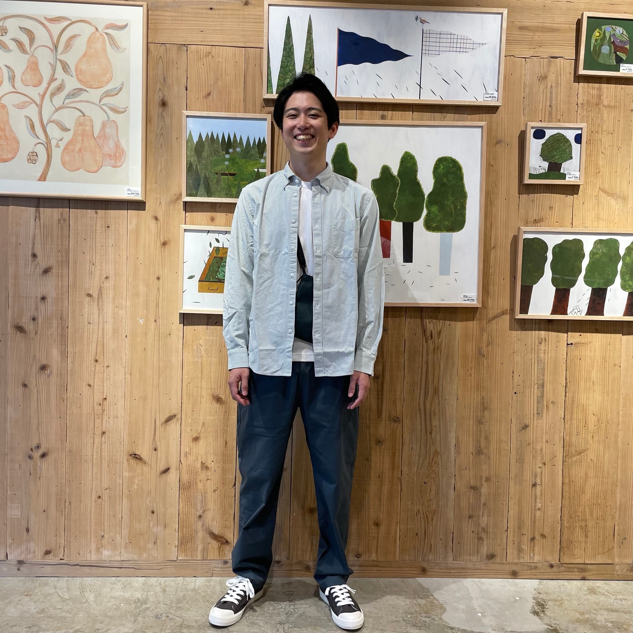 エンノイ ウールブレンドリップストップイージーパンツ ネイビー L The Ennoy Professional エンノイ WOOL BLEND RIP STOP EASY PANTS