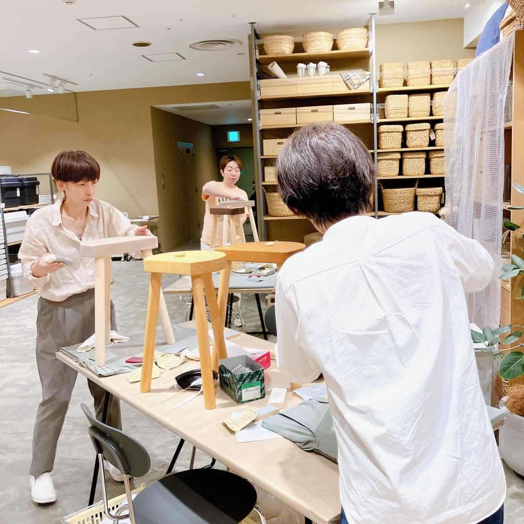 神戸阪急】自分だけの3本脚スツールをつくろう｜イベントレポート