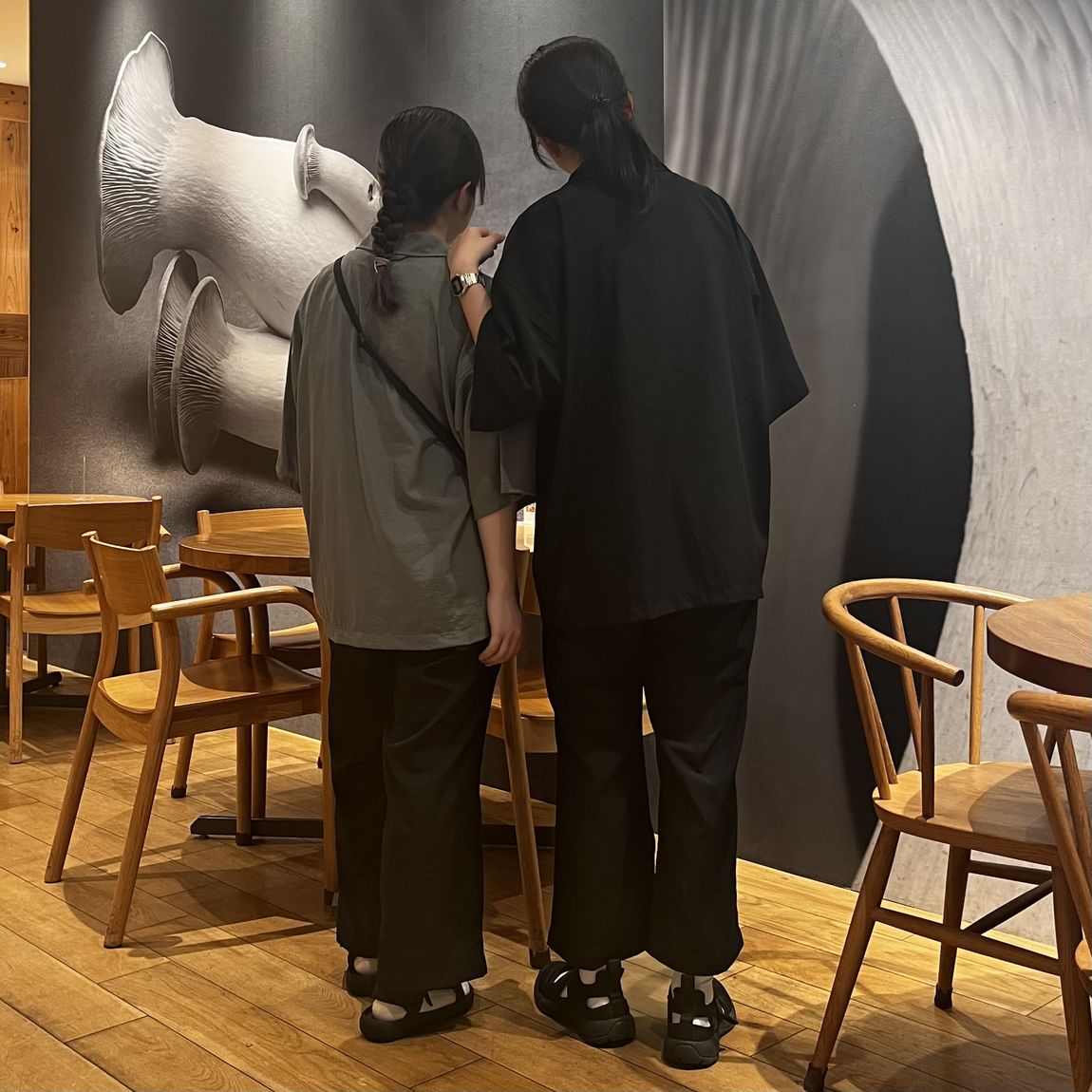 MUJI Labo 風を通す半袖シャツ ワイドパンツ セットアップ