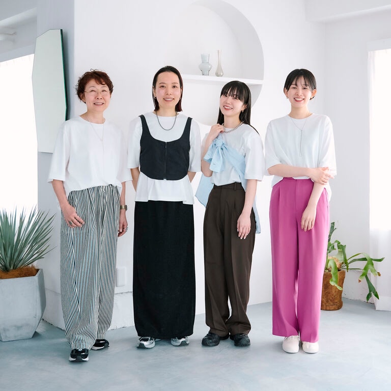 スタッフのリアルな着こなし ｜ クルーネック ワイド 半袖Tシャツ