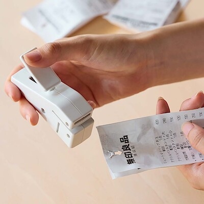 針を使わない ステープラー