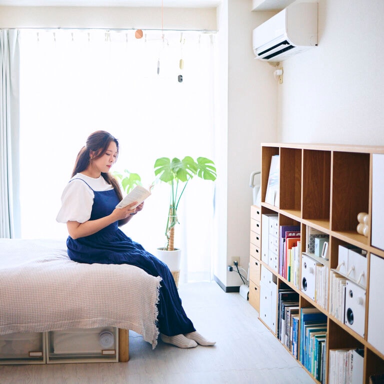 仕切ってすっきり、収まりの良い部屋