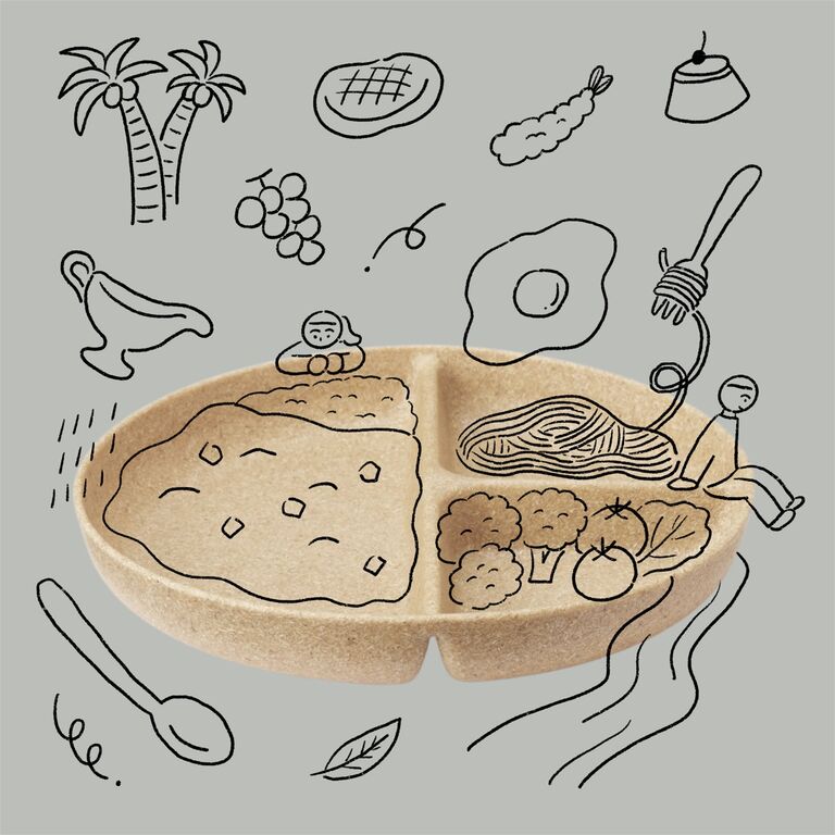 ヤシの端材を使った食器　無印良品　サスティナブル