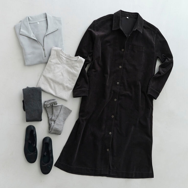 Day6 重ね着で魅せる、新しいワンピーススタイル | 装いを、もっと自由に。秋の一週間コーディネート