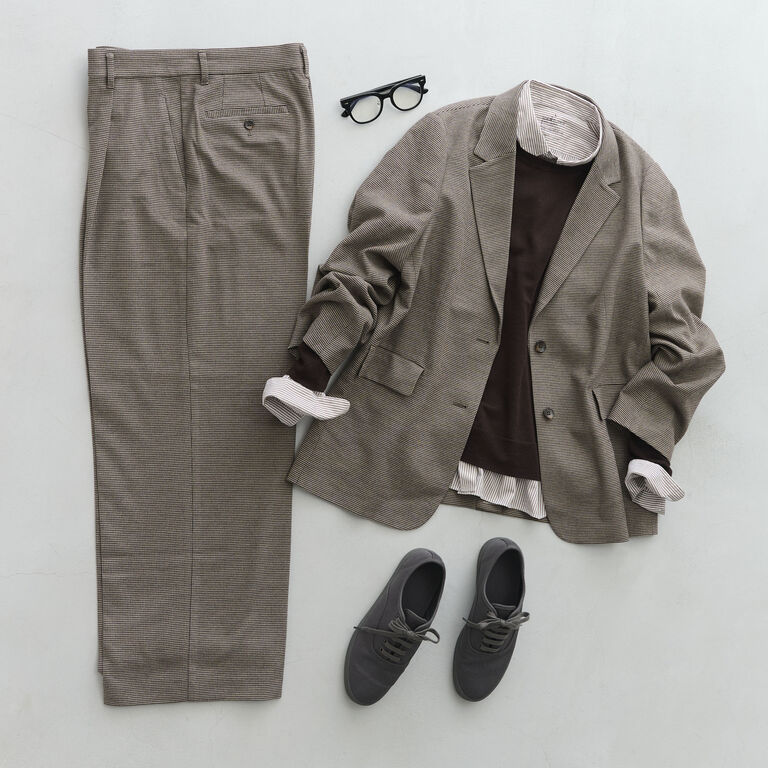 Day7 肩の力を抜いた、ジャケットスタイル | 装いを、もっと自由に。秋の一週間コーディネート