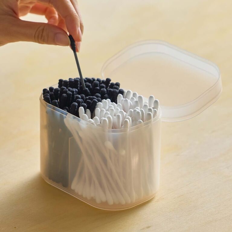 コットン綿棒ケース 蓋付