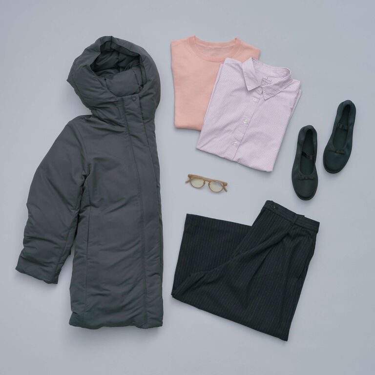 Day7 ミディ丈アウターを軽やかに、色合わせのひと工夫 ｜ 装いを、もっと自由に。冬の一週間コーディネート