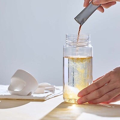 直接量れる。持ち運びやすい 目盛り付きドリンクボトル