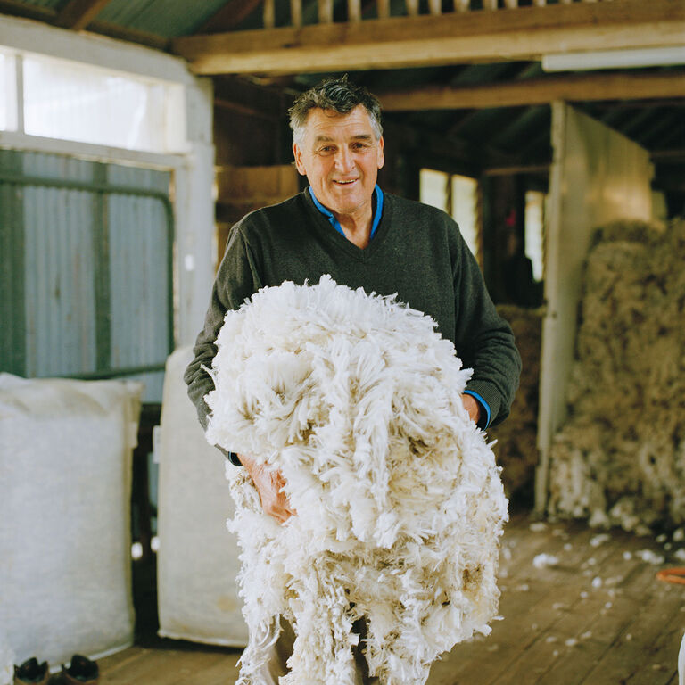 無印良品　メリノウール　毛　オーストラリア　ニット　自然　天然