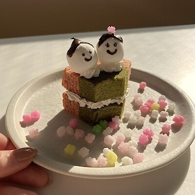 【ひなまつりにおすすめ】材料5つでつくる「おひなさまケーキ」