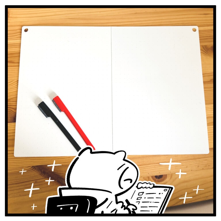 頭の中のことを書き出して、整理してみる」 ｜ 折りたたみホワイト