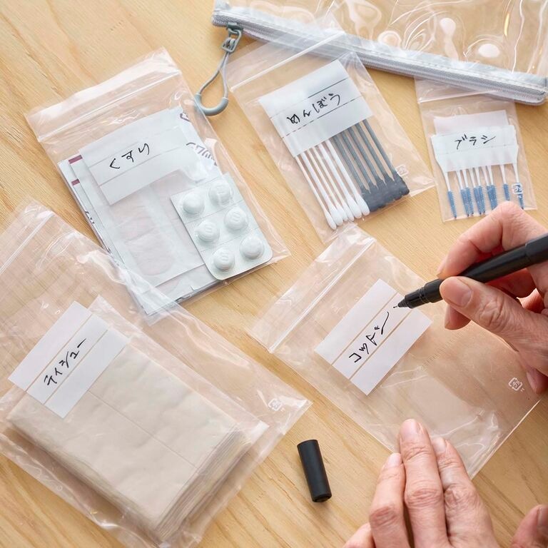 使うぶんだけ、使いやすい大きさと丈夫さで。小分け袋