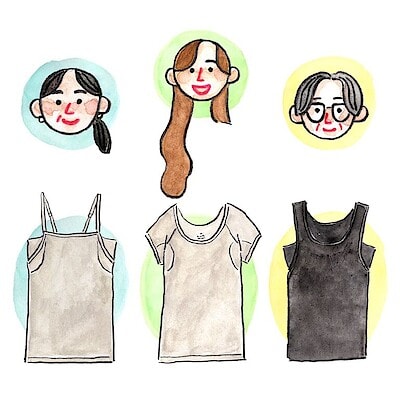 汗に悩まない夏を過ごすために。「さらっと綿インナー」の揃え方