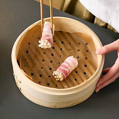 くっつきにくく手間も軽く。蒸篭用 クッキングシート