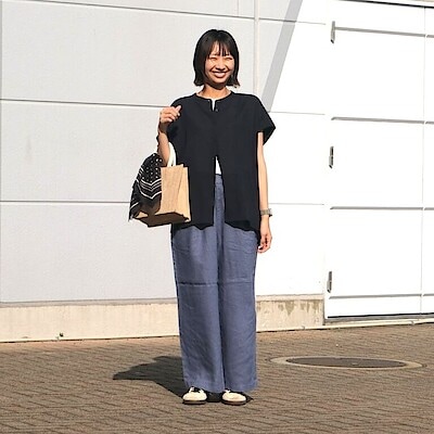 [スタッフコーディネート] 軽やかさと、ストレッチ性で夏も涼しく。風を通すシリーズ、身長別の着こなし