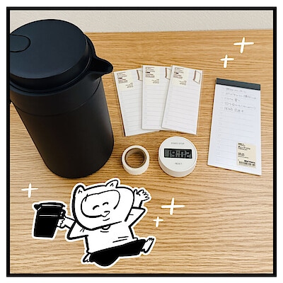 「良き一日を過ごすためのルーティン」 ｜ キッチンタイマー、チェックリストほか