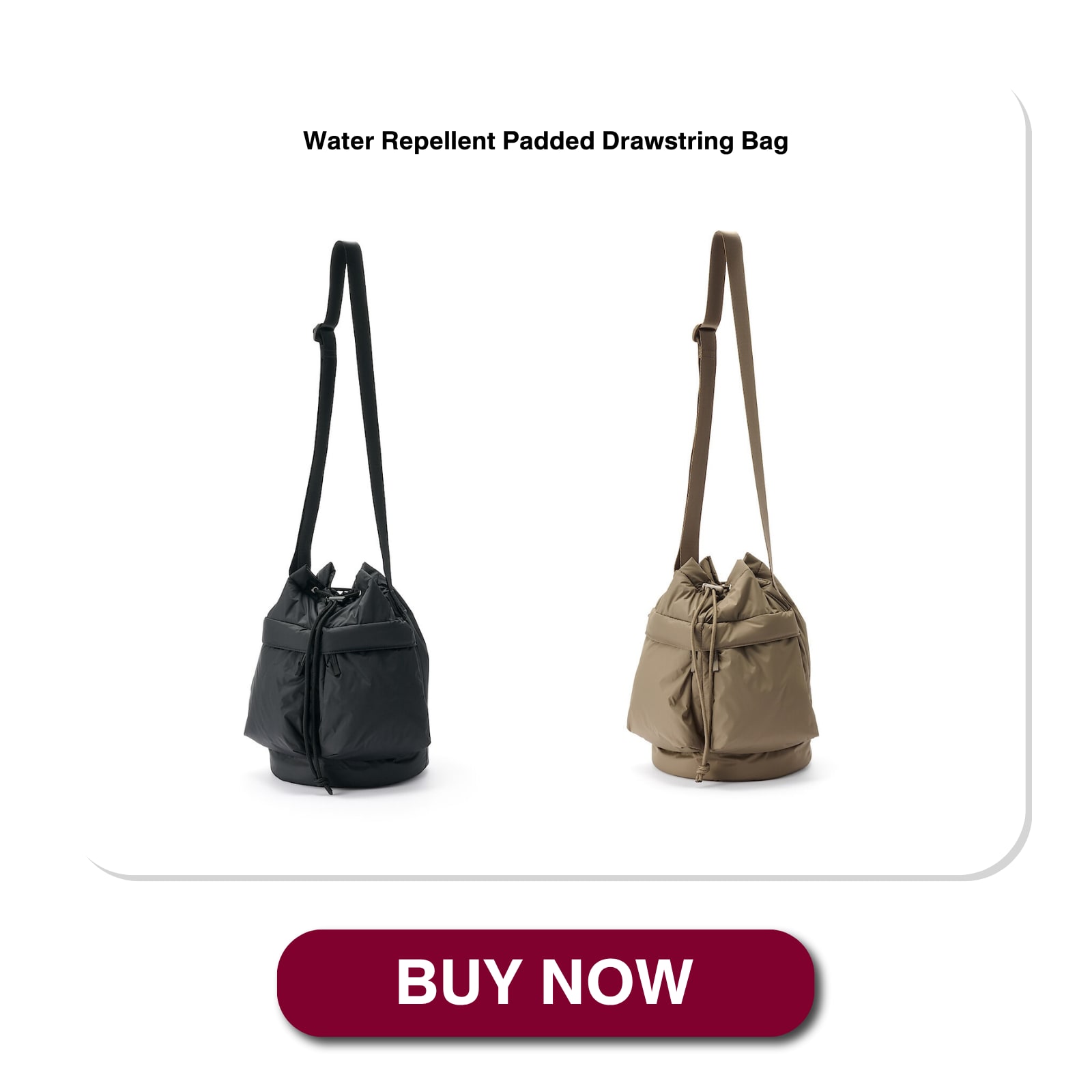 Water Repellent Padded Drawstring Bag_02