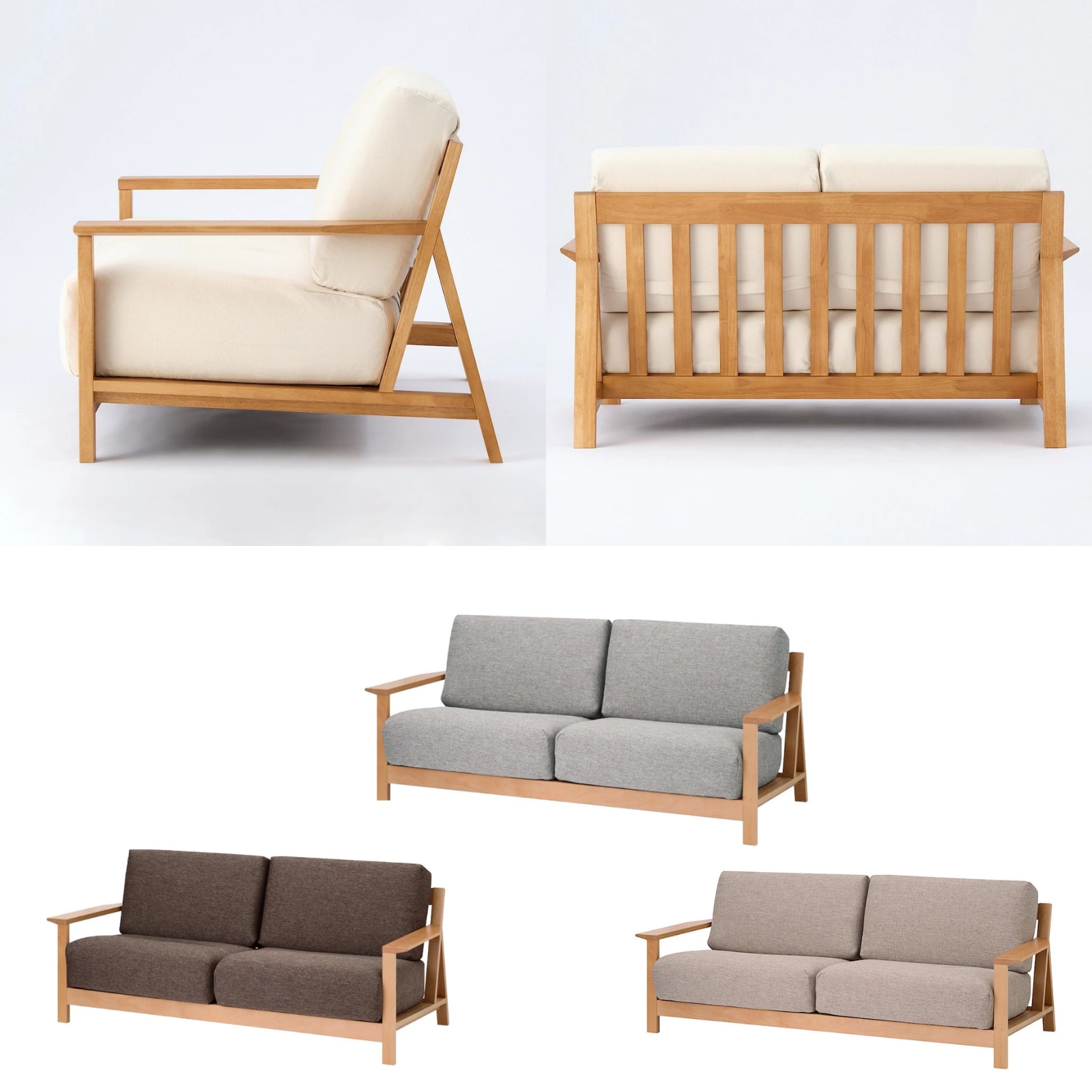 wooden sofa with cover set_01