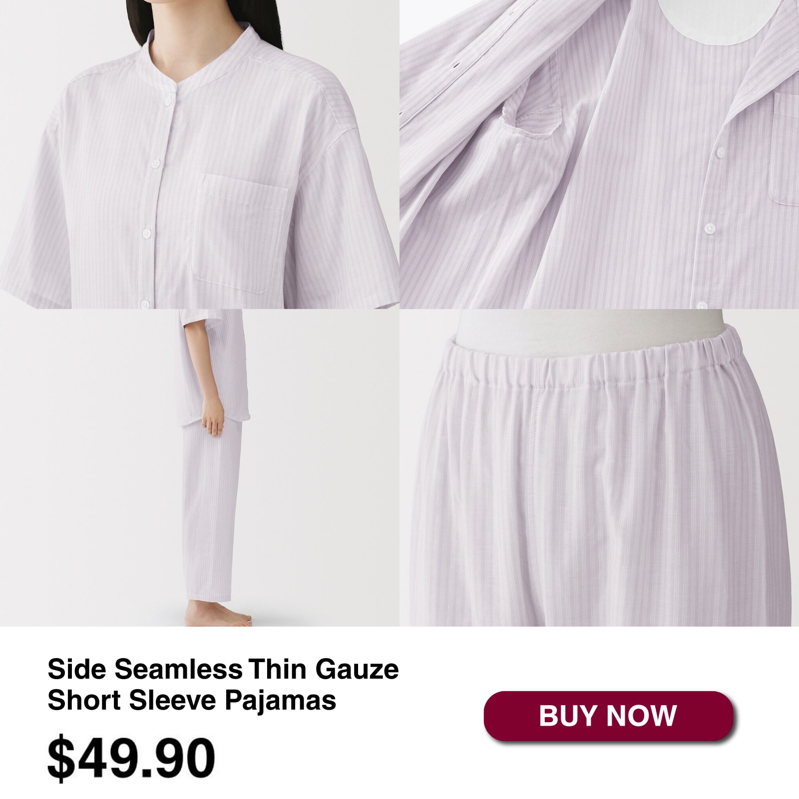 W's side seamless thin gauze pj_01