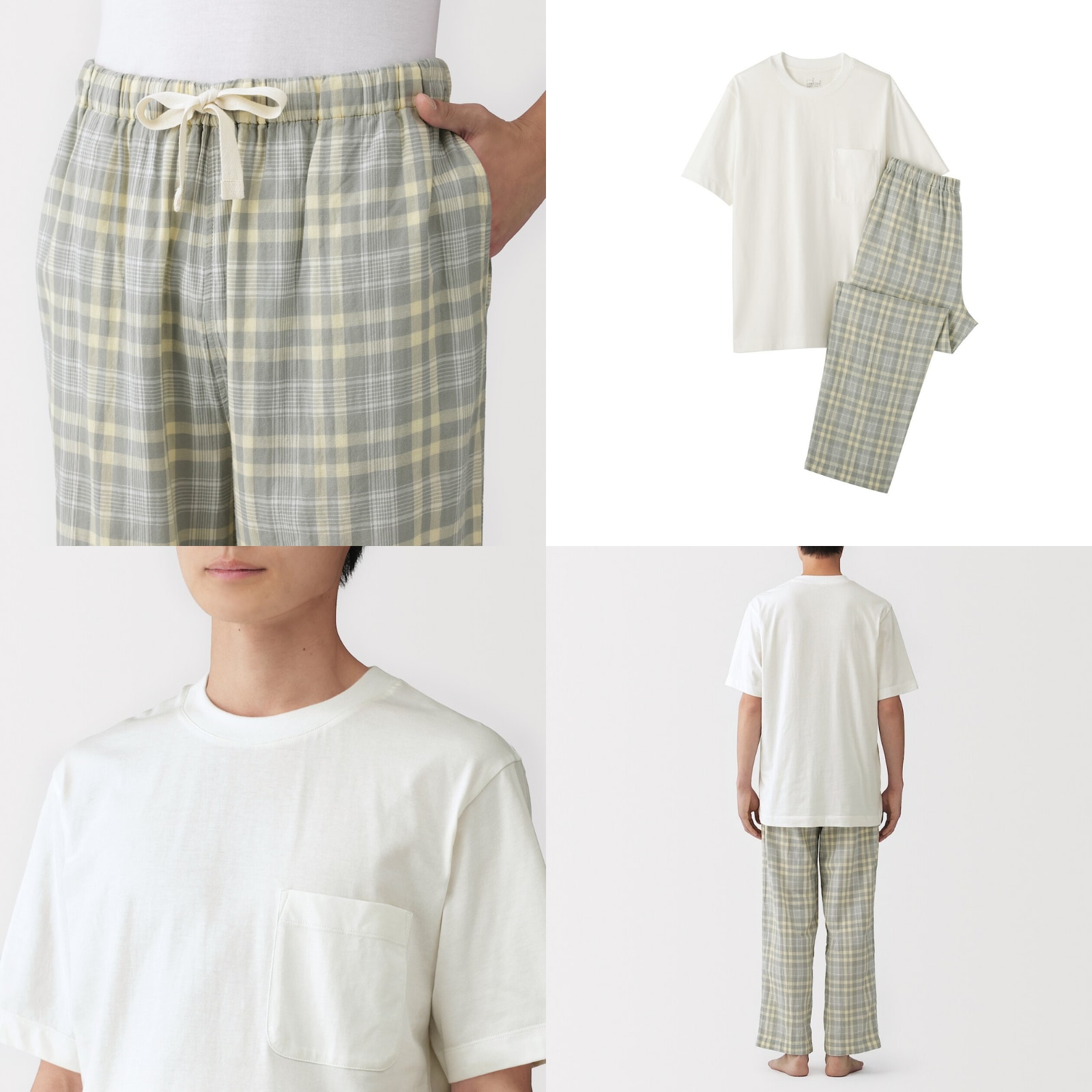 mens Tops With Double Gauze Long Pants_01