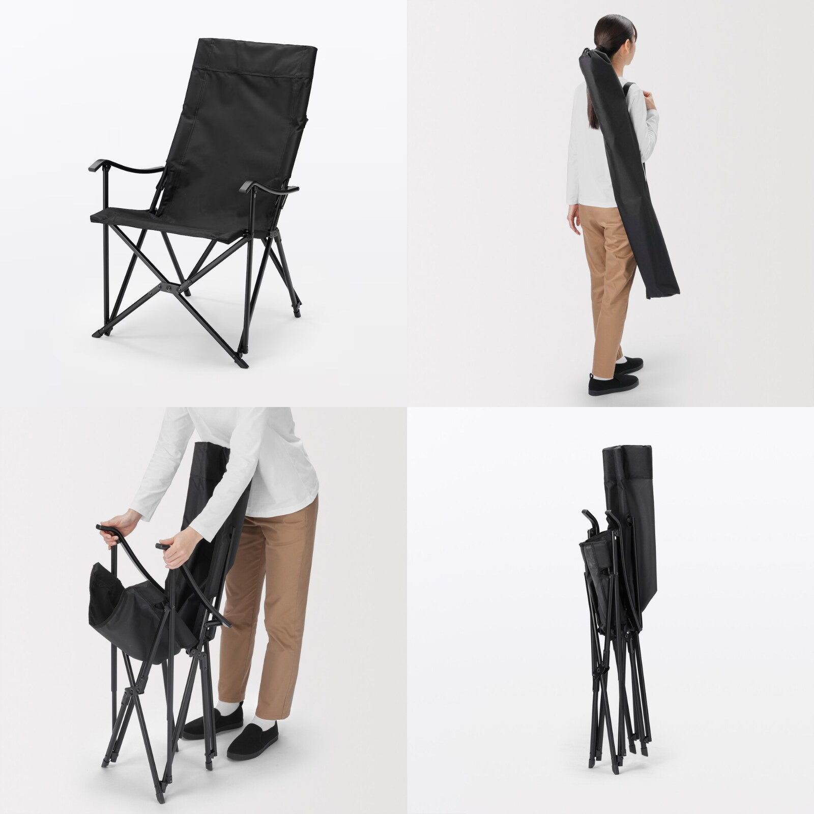 Aluminium Frame High-Back Chair With Carry Bag_01