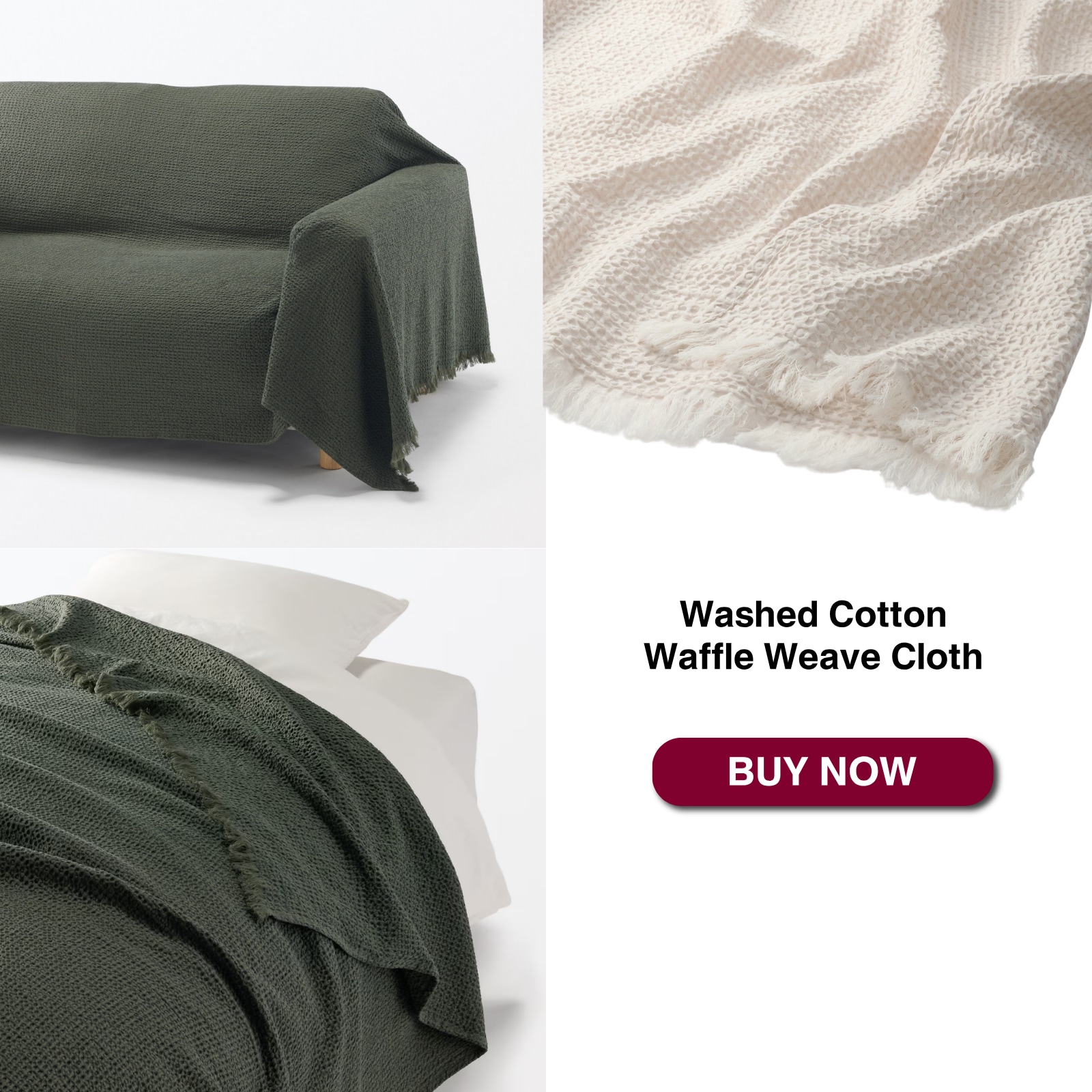 Washed Cotton Waffle Weave Cloth_01