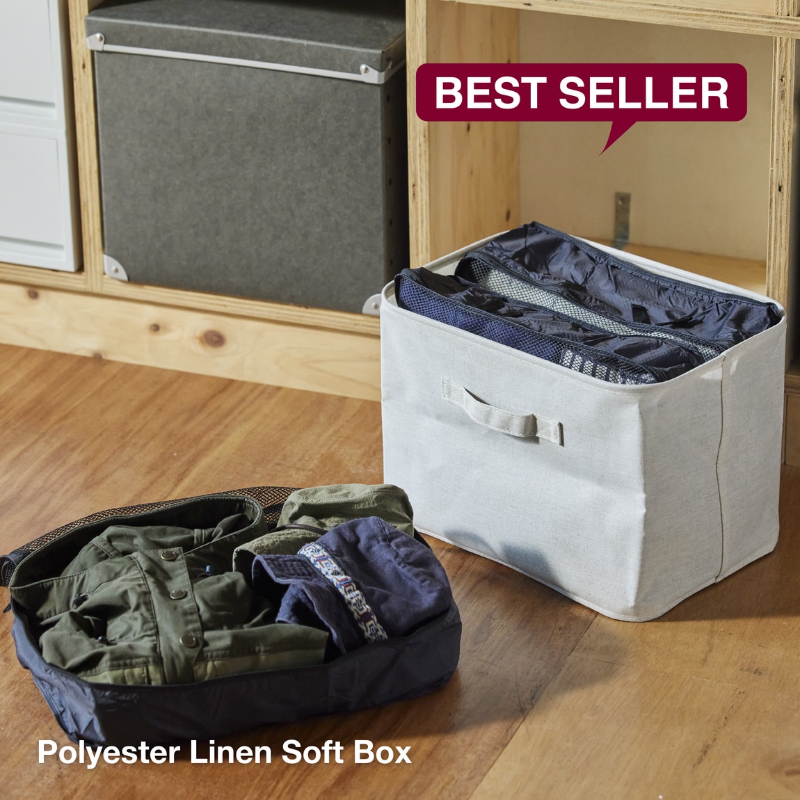 polyester linen soft box