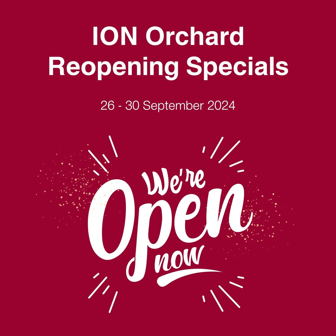 ION reopening specials