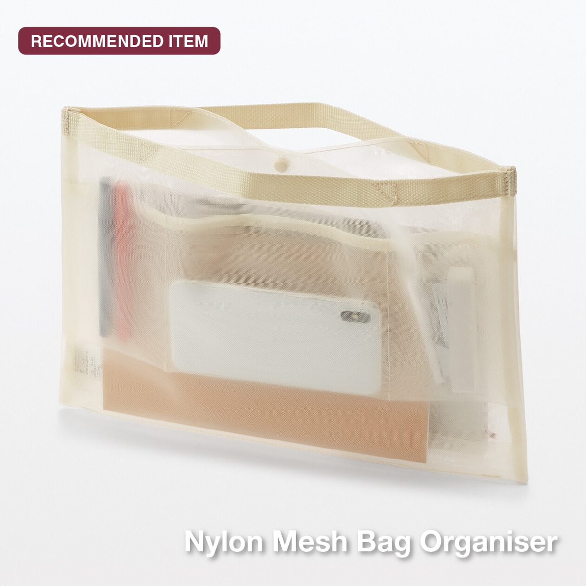 nylon mesh bag organiser