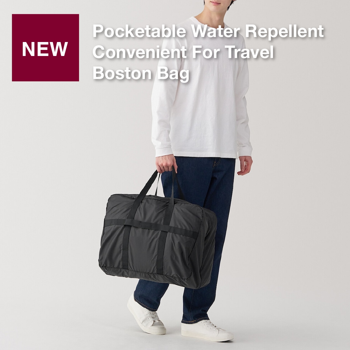 water repellent boston bag