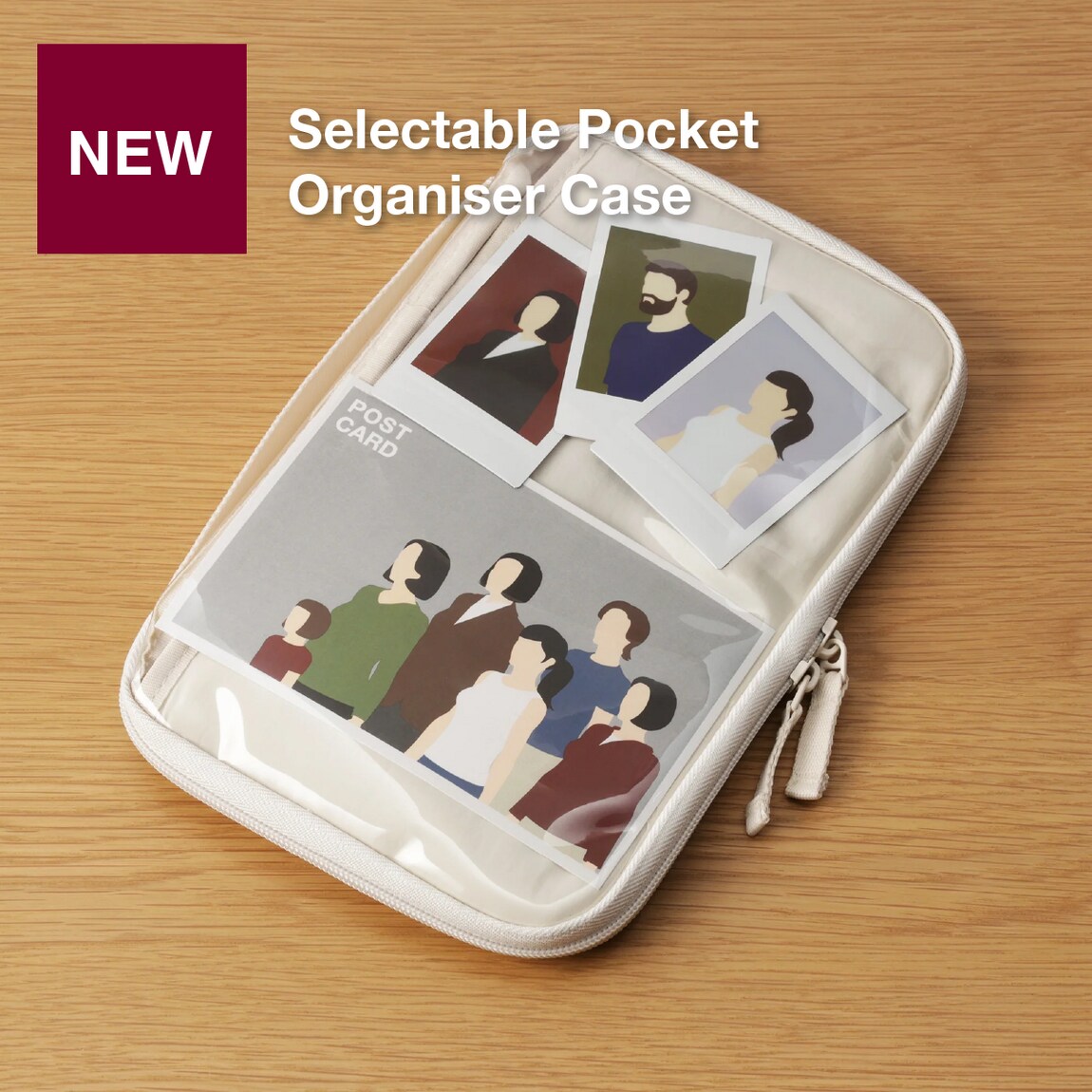 Selectable pocket Organiser case 