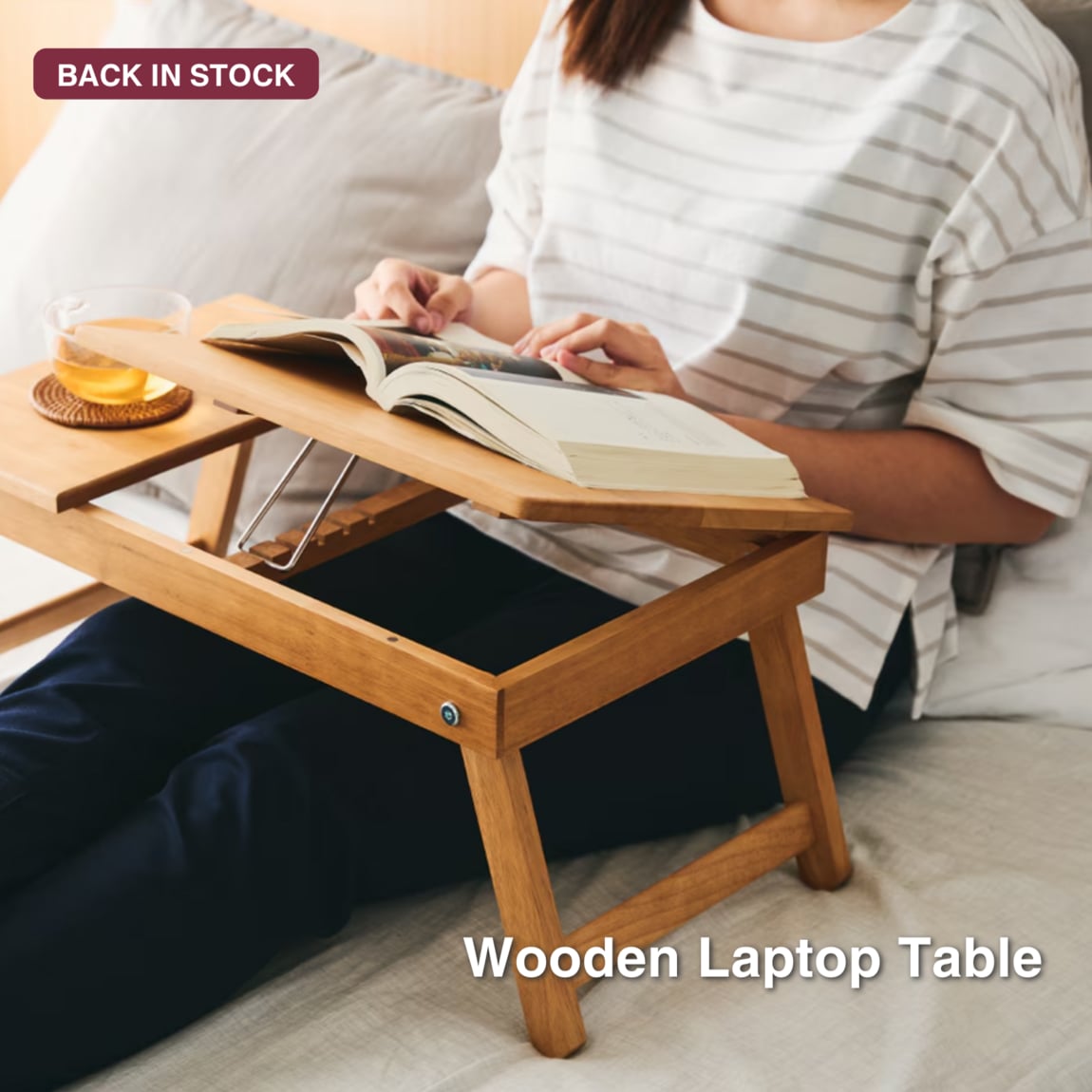 wooden laptop table