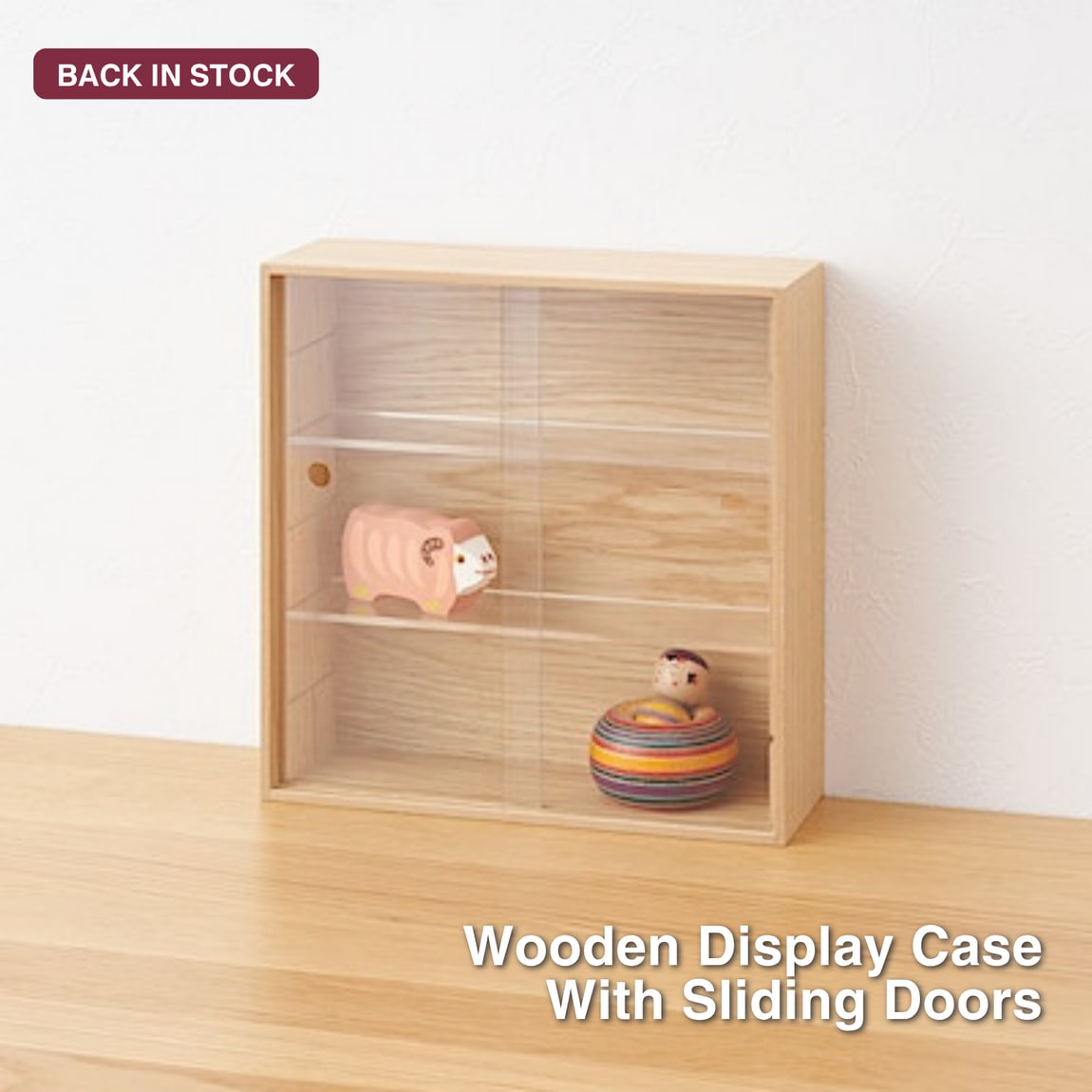 wooden display case