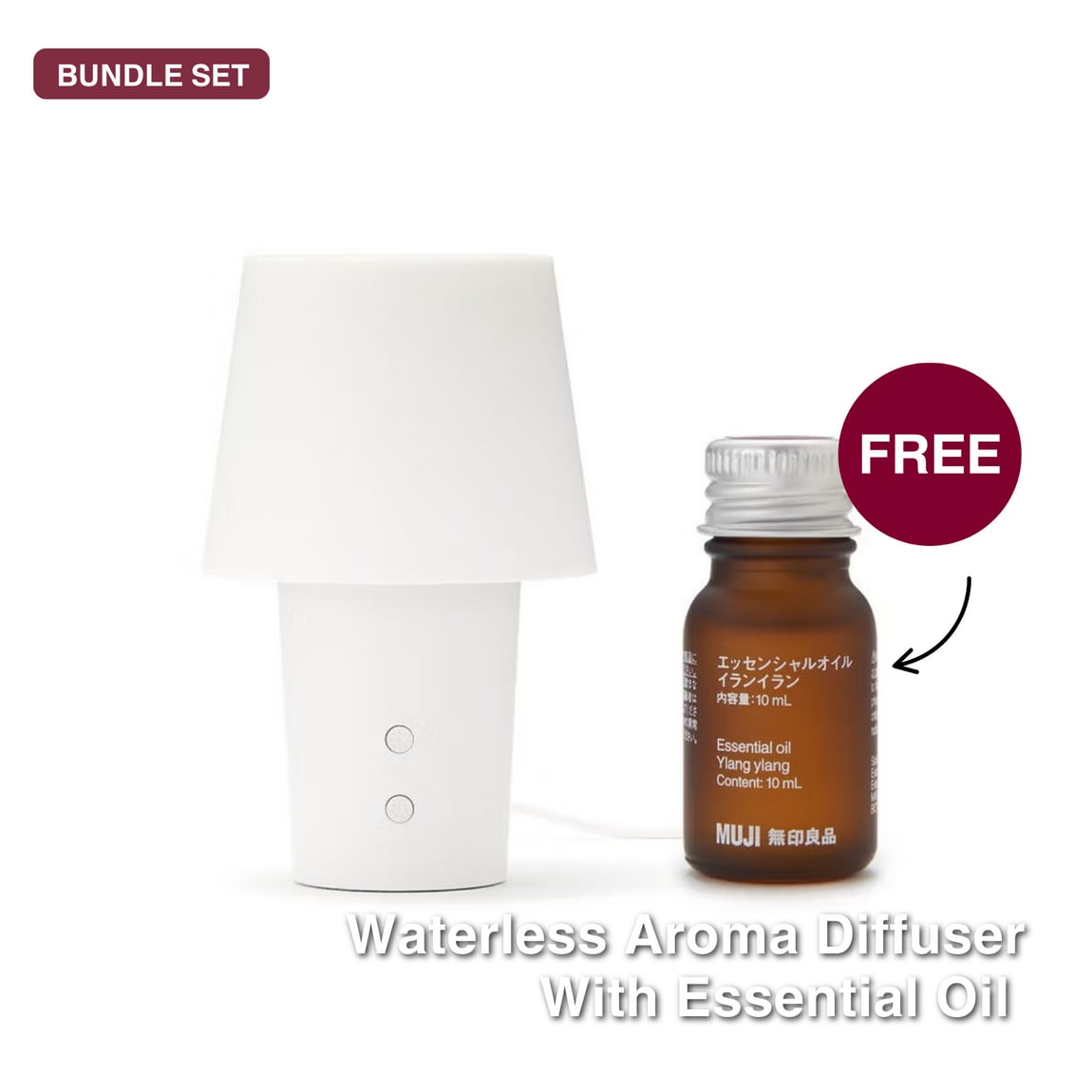 waterless aroma diffuser with essential oil set