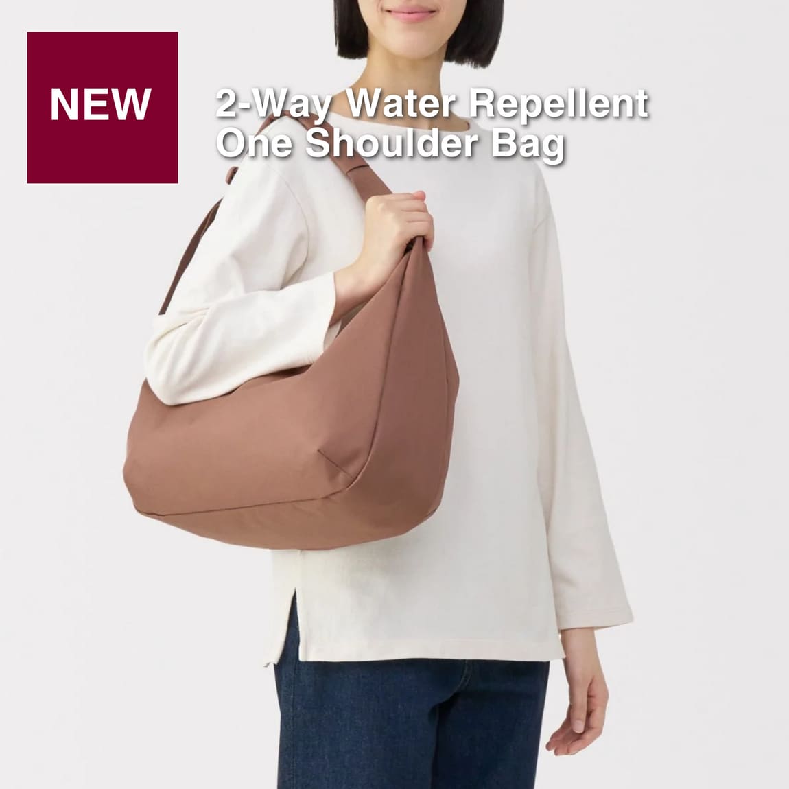 2 way water repellent one shoulder bag