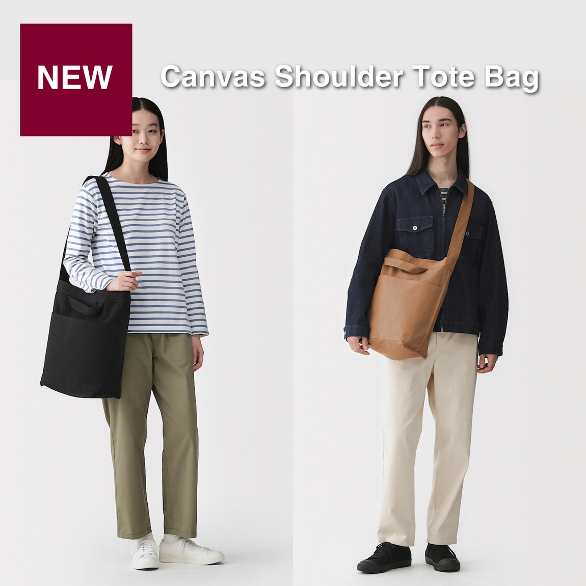 canvas shoulder tote bag