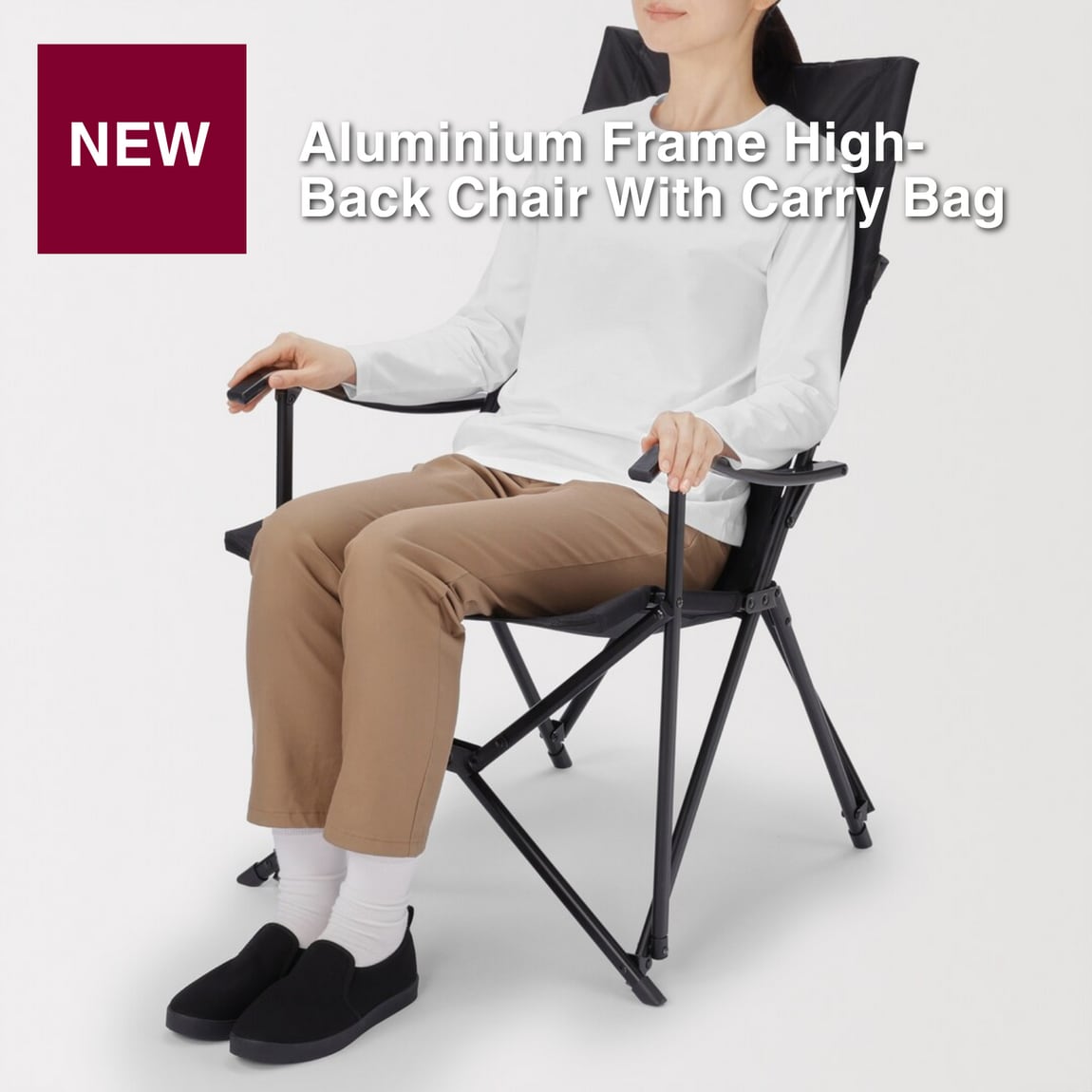 Aluminium Frame High-Back Chair With Carry Bag