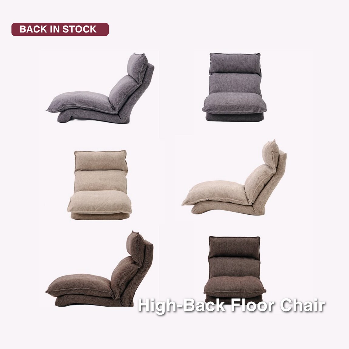 high back floor chair