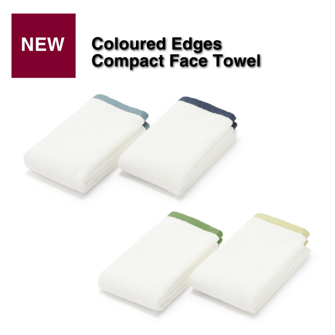 coloured face towel