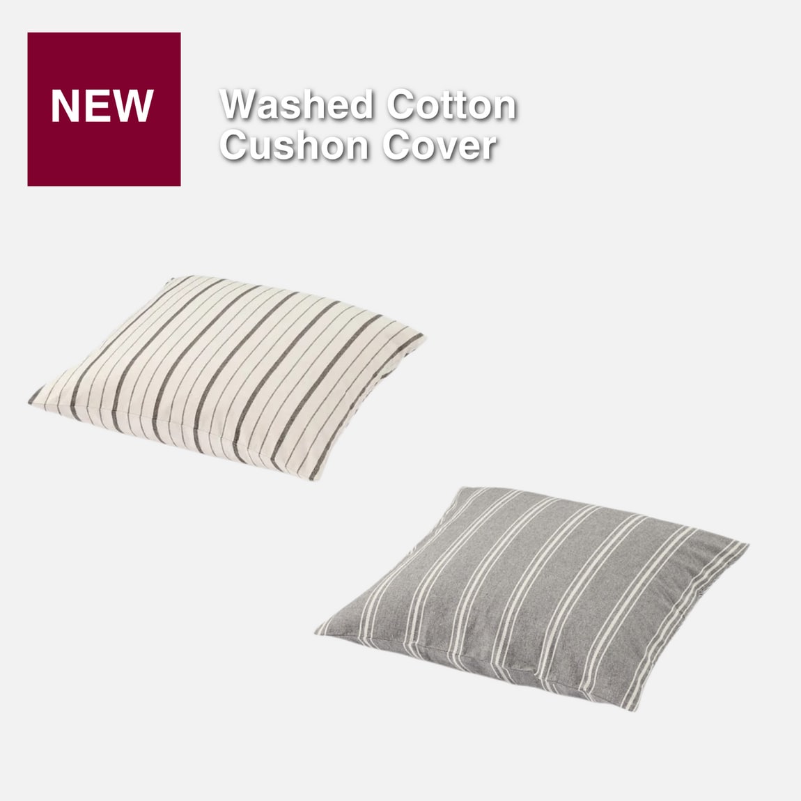 washed cotton cushion cover