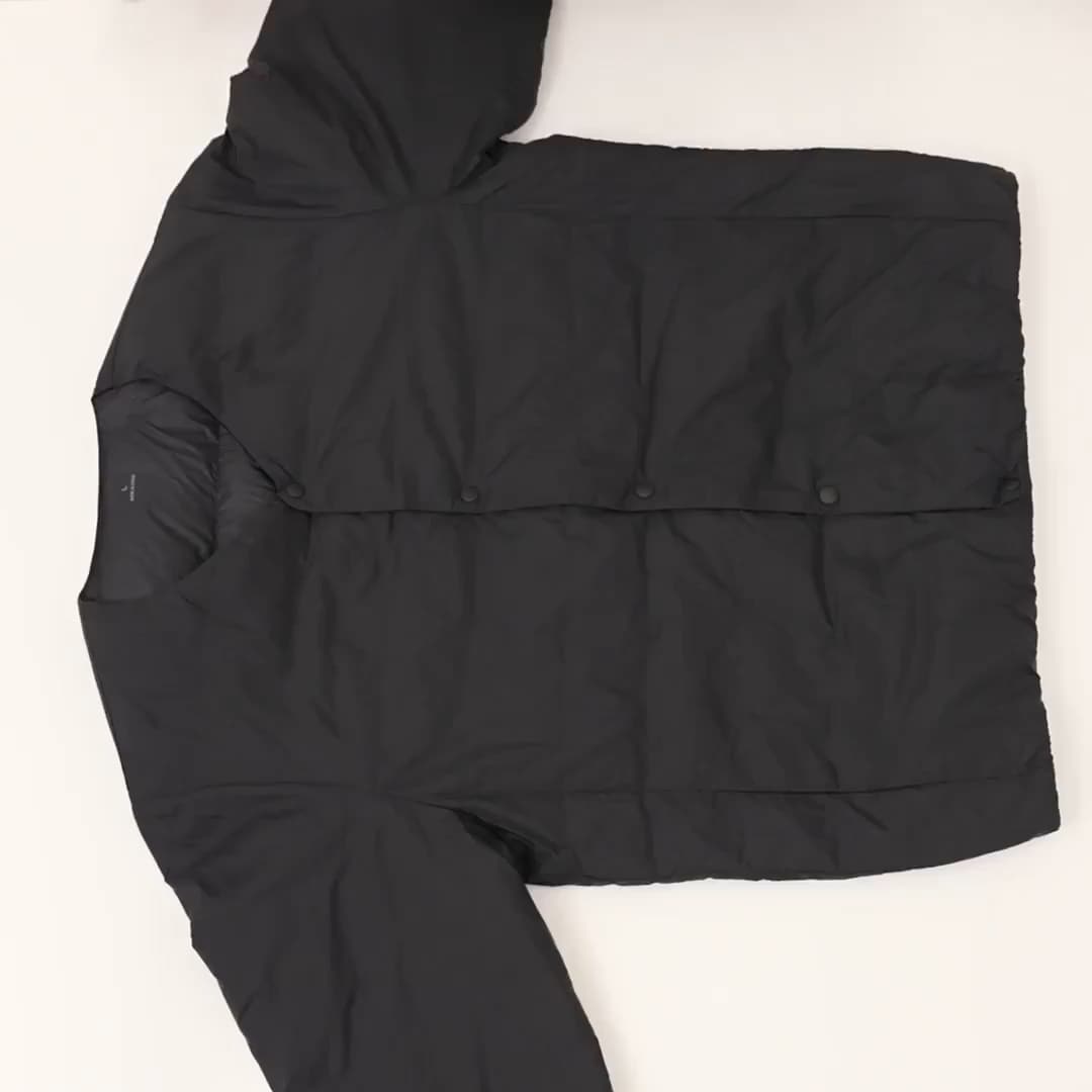 紳士 軽量ダウンポケッタブルノーカラージャケット | 無印良品