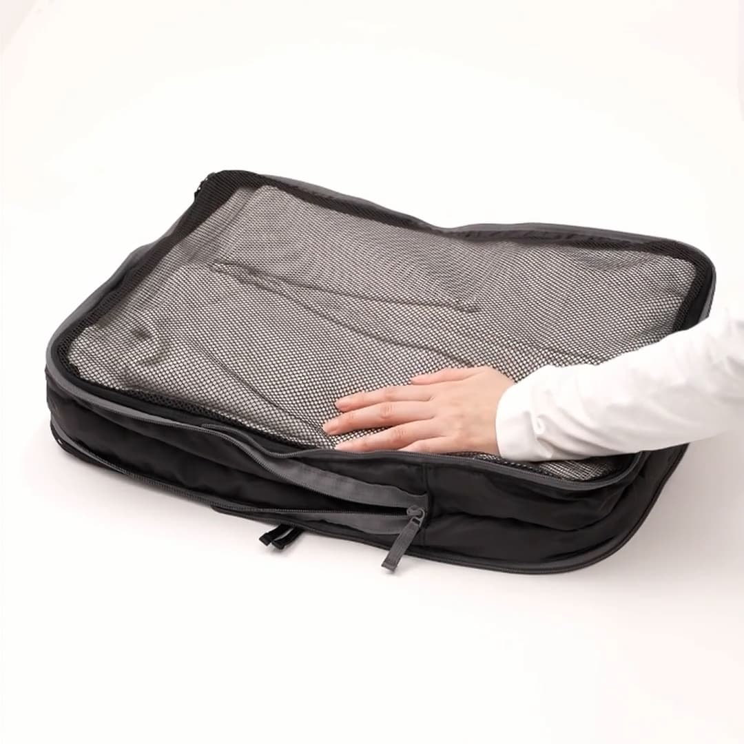 再生ポリエステル仕分けケース圧縮タイプ | 無印良品