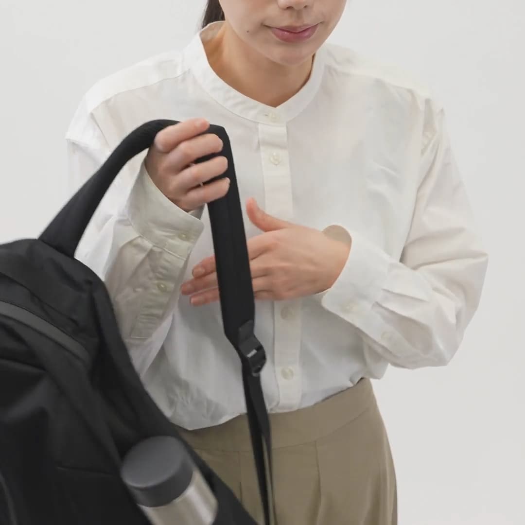 肩の負担を軽くする 撥水 ビジネス リュックサック（丸型） | 無印良品