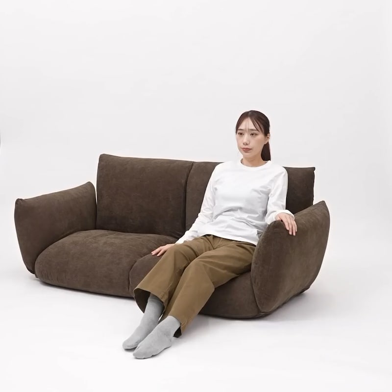 リクライニング フロアソファ 2シーター ベージュ | 無印良品
