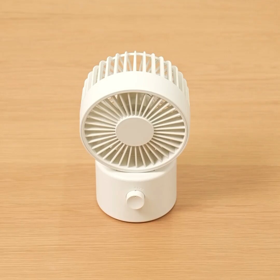 首振り機能付き コードレスデスクファン | 無印良品